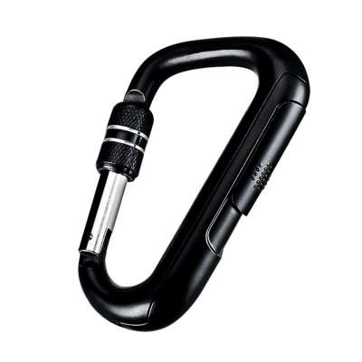 Carabiner hooks customized wholesale creative men's gift charging cigarette lighter outdoor carabiner clip