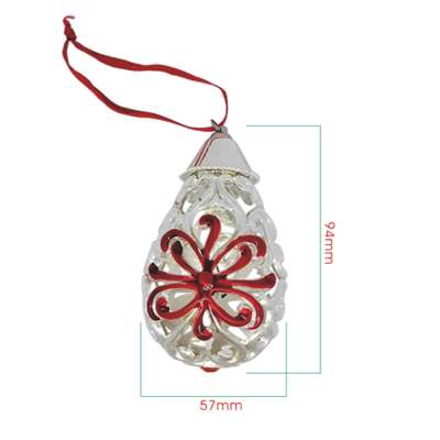 Custom Wholesale Christmas Hanging ornament Factory New Design Ball-shaped Home Garden Decoration Metal Ornaments