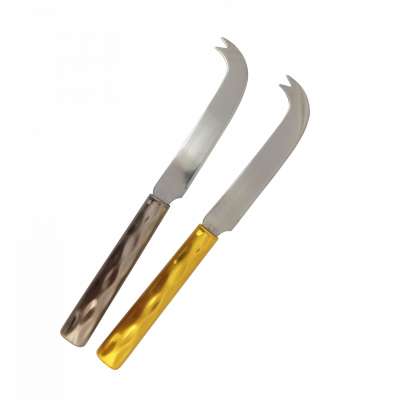 Cheese Board and Knife Set Gold Cheese Fruit Knives Set Stainless Steel Cheese Knife