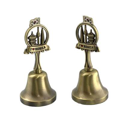 School, Church, Classroom, Reception Dinner, Restaurant, Bar, Pet Feeding Multi -Purpose Metal Korean Tourist Souvenir Hand Bell