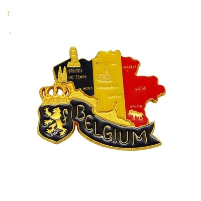 Oem Production Eco-Friendly Zinc Alloy Berlin Souvenir Custom Metal Magnet Fridge