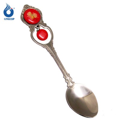 Custom logo country tourist small souvenir metal spoon