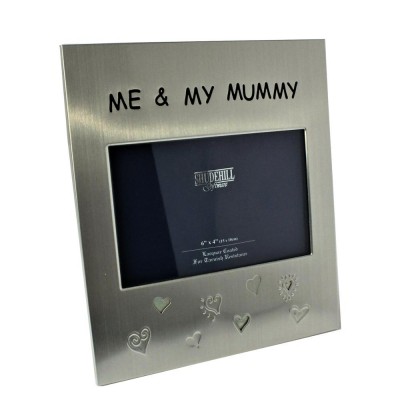 Family Picture Frame Metal Mummy Silver Plater Photo Frame